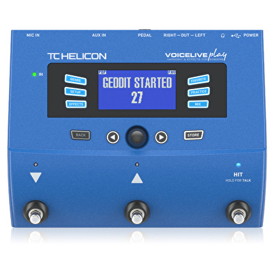 TC Helicon VOICELIVE PLAY 3-Button Vocal Effects Stompbox with Looping